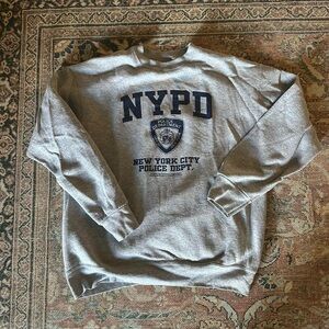 NYPD Gray Crewneck Sweatshirt - New York City Police Dept.